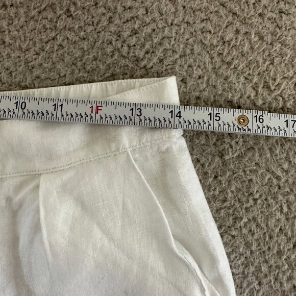 Rhythm Linen Pants White Trousers Lined Tailored Retails $80 - Picture 4 of 16